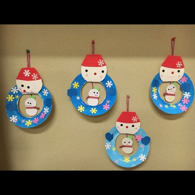 クリスマス製作 1歳もみじ組二葉南元保育園