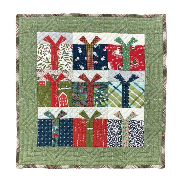 クリスマス パッチワークタペストリーツリー - 楽しむキルトノート２