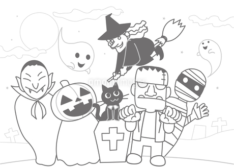 ハロウィンかぼちゃのお面 ぬりえKF STUDIO