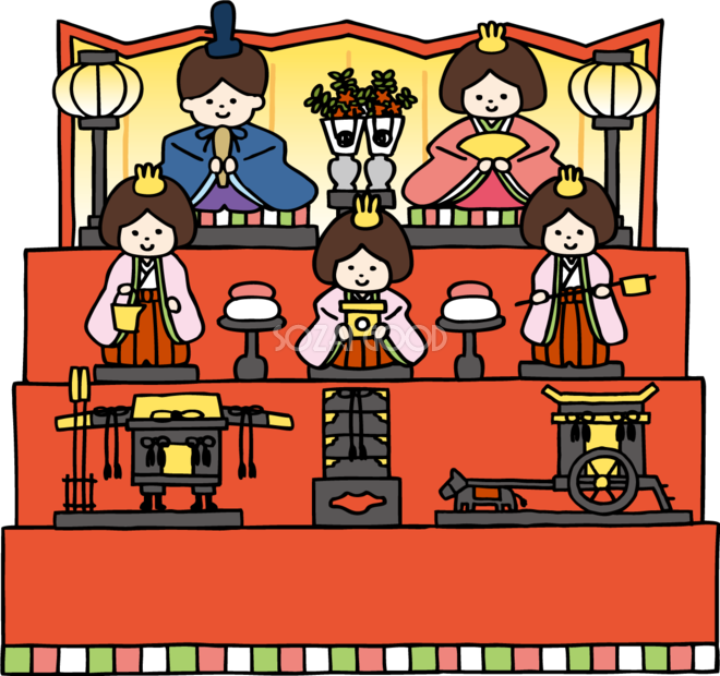 ひな祭りのぼんぼりのイラスト商用OKの無料イラスト素材サイト ツカッテ