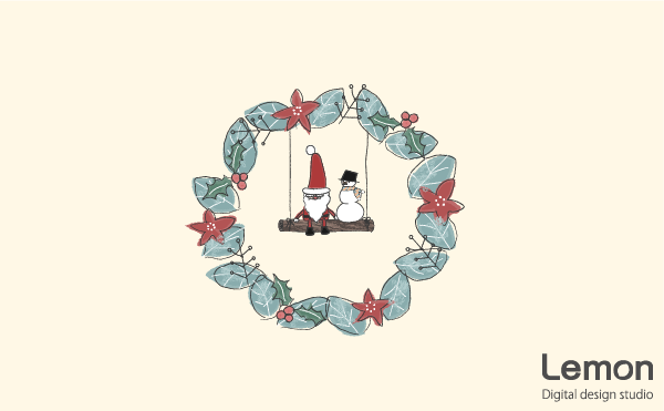 クリスマスリースねこさんかわいいフリーアイコン・イラストの無料素材サイトフリーペンシル