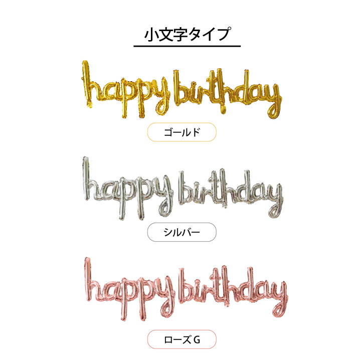 HAPPYBIRTHDAYの文字