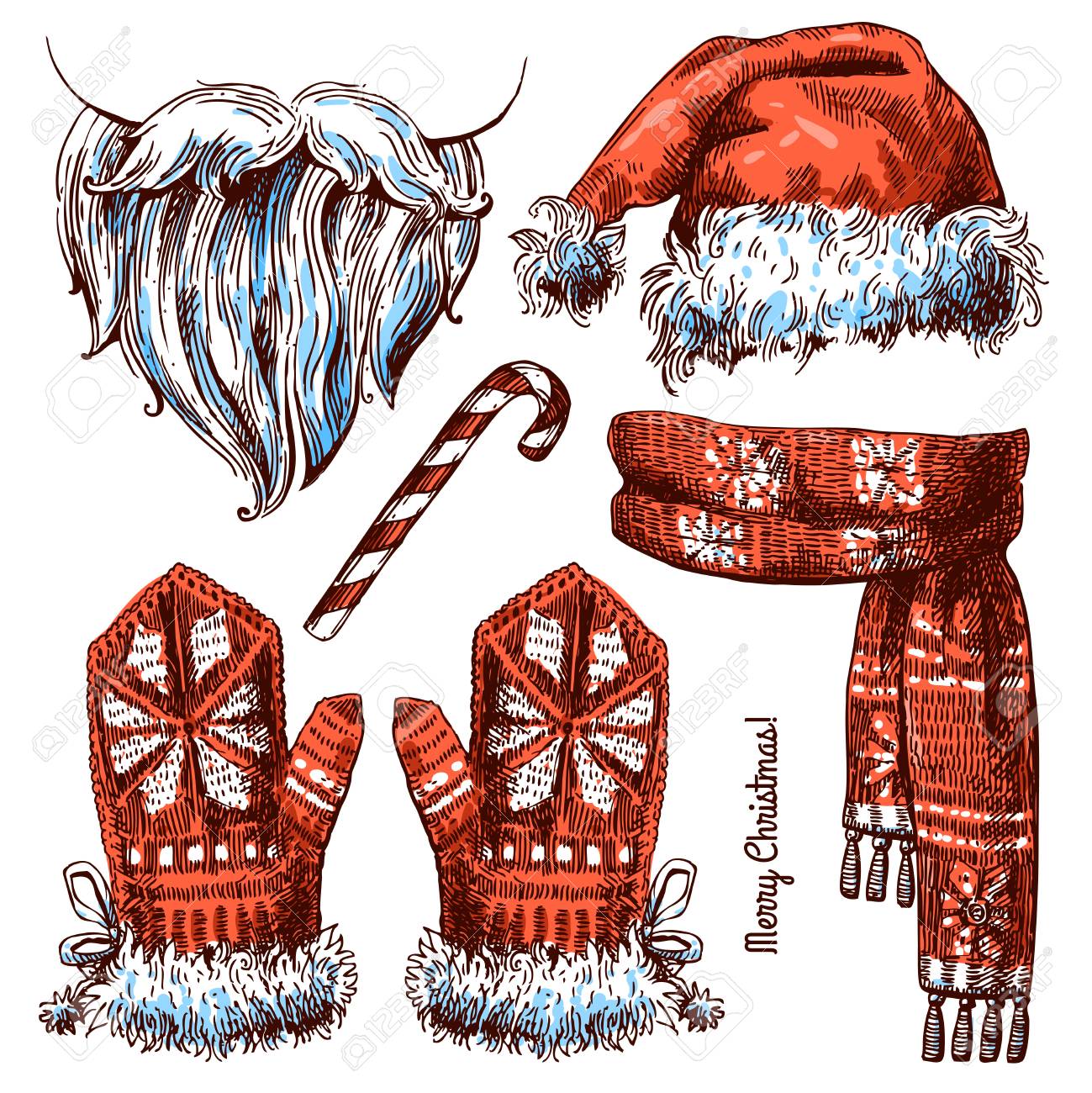 漫画スタイルのサンタクロースのクリスマス帽子イラスト画像とPNGフリー素材透過の無料ダウンロード - Pngtree