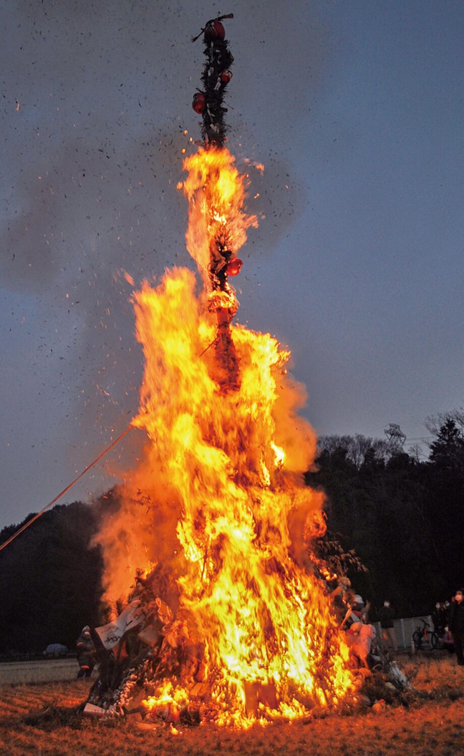 松本の三九郎 どんど焼き 、だるま巡り長野県松本市の下宿・シェアハウス篶竹荘スズタケソウ浅間温泉