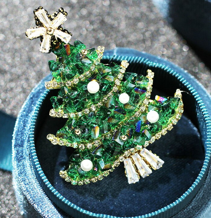 スワロフスキージュエリー スウィングチャームツリーブローチ Swing charm tree brooch – 代官山 クリスマスカンパニ
