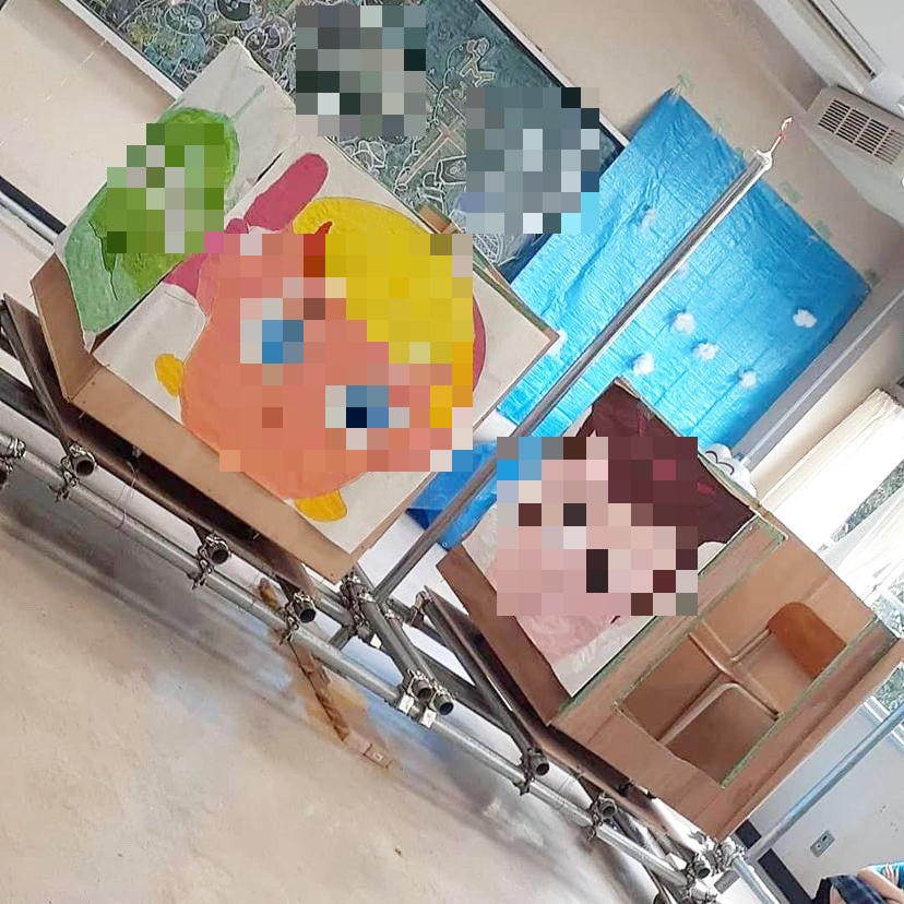 お祭りの模擬店の看板達 *^。^*うさぎのこころ