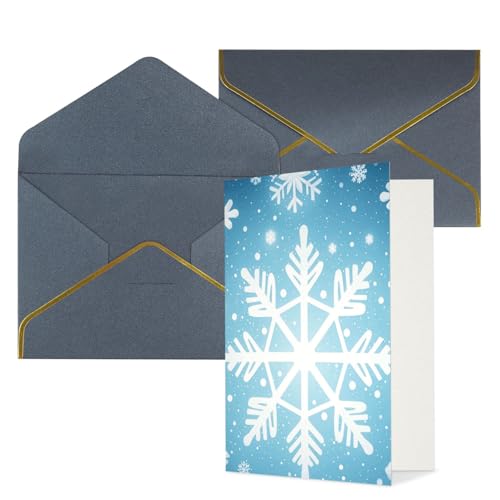 冬のグリーティングカード 雪の結晶の無料メッセージカードテンプレート 3310 - デザインAC