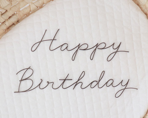 寄せ書きデザイン - 文字・文章素材「HAPPY BIRTHDAY」