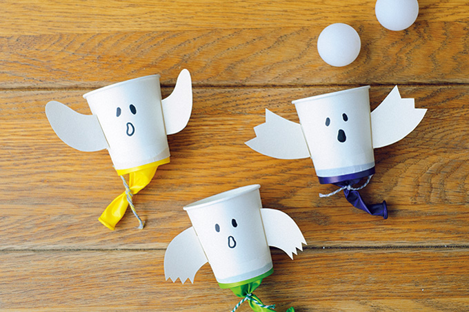 ハロウィン工作 紙コップで作るおばけお菓子バッグ -Halloween crafts DIY Trick or Treat Bags forkids