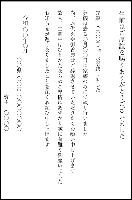 葬式での孫の挨拶徹底版！弔辞と手紙を年代別に例文を紹介お葬式のギモン