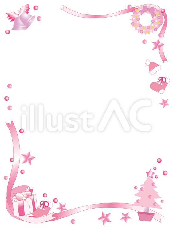 クリスマスカード フレーム 縦イラスト - No: 24516933無料イラスト・フリー素材なら「イラストAC」
