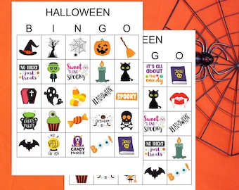 ハロウィンコスチュームビンゴカードワークシート無料ベクトル素材