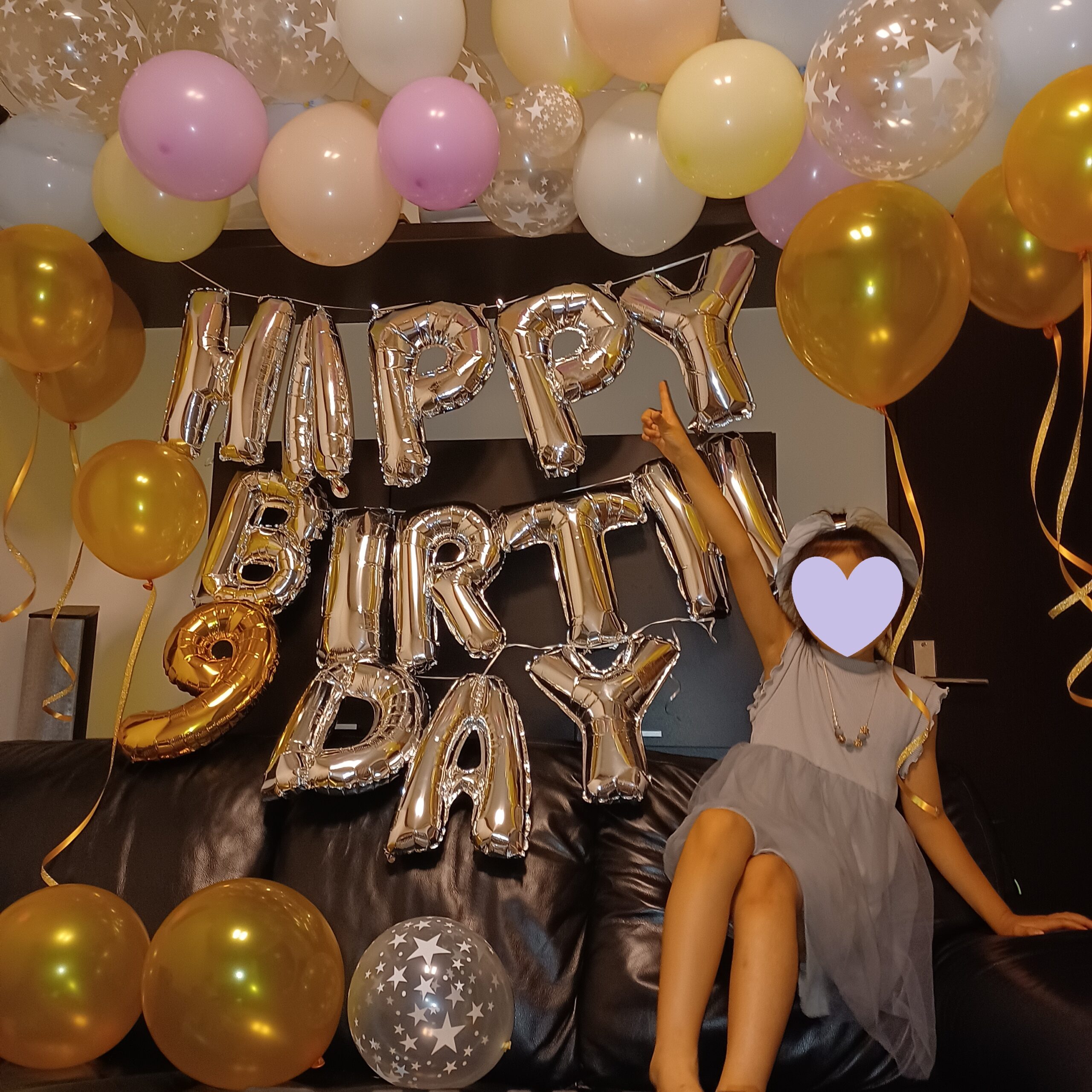 100均DIY メルヘンお誕生日バルーンアートアーチ