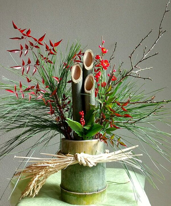 門松 慶竹 プリザーブドフラワー 卓上 ミニ門松 玄関 正月飾り 松飾り KDM-001代引不可手作り 門松 門松アレンジアーティフィシャルフラワー 新年飾り 正月インテリアMocha&Marche モカアンドマルシェ フラワーショップ