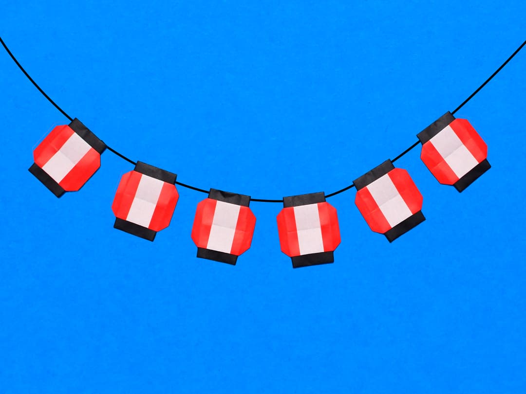 夏の折り紙 提灯 ちょうちん の折り方・作り方動画音声解説付☆Origami japanese lantern tutorial 8月夏の飾りshigeyuki.net