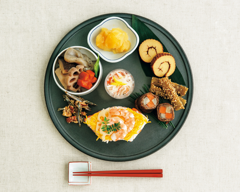 お正月にワンプレートでおせちの盛り付けブランド洋食器専門店ル・ノーブル 公式オンラインショップ