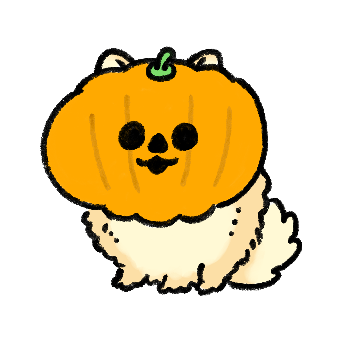 かわいいハロウィンかぼちゃの無料フリーイラスト - イラストストック