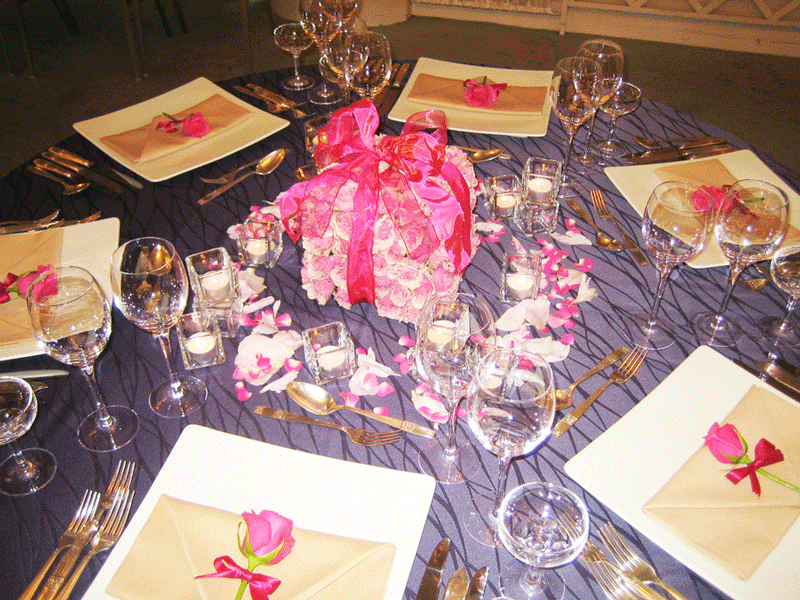 ゲストテーブル装花 結婚式 会場装花トキハナ