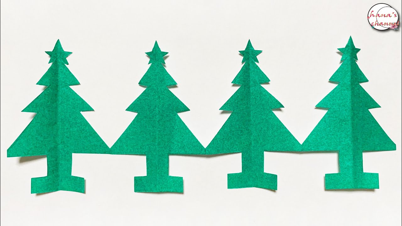 12月工作 ちぎり絵のクリスマスツリーゆるりと絵本・知育