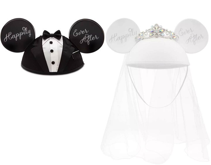 ミッキー&ミニー ウエディング イヤーハット ミッキー ミニー ウェディングハット イヤーハット ディズニ