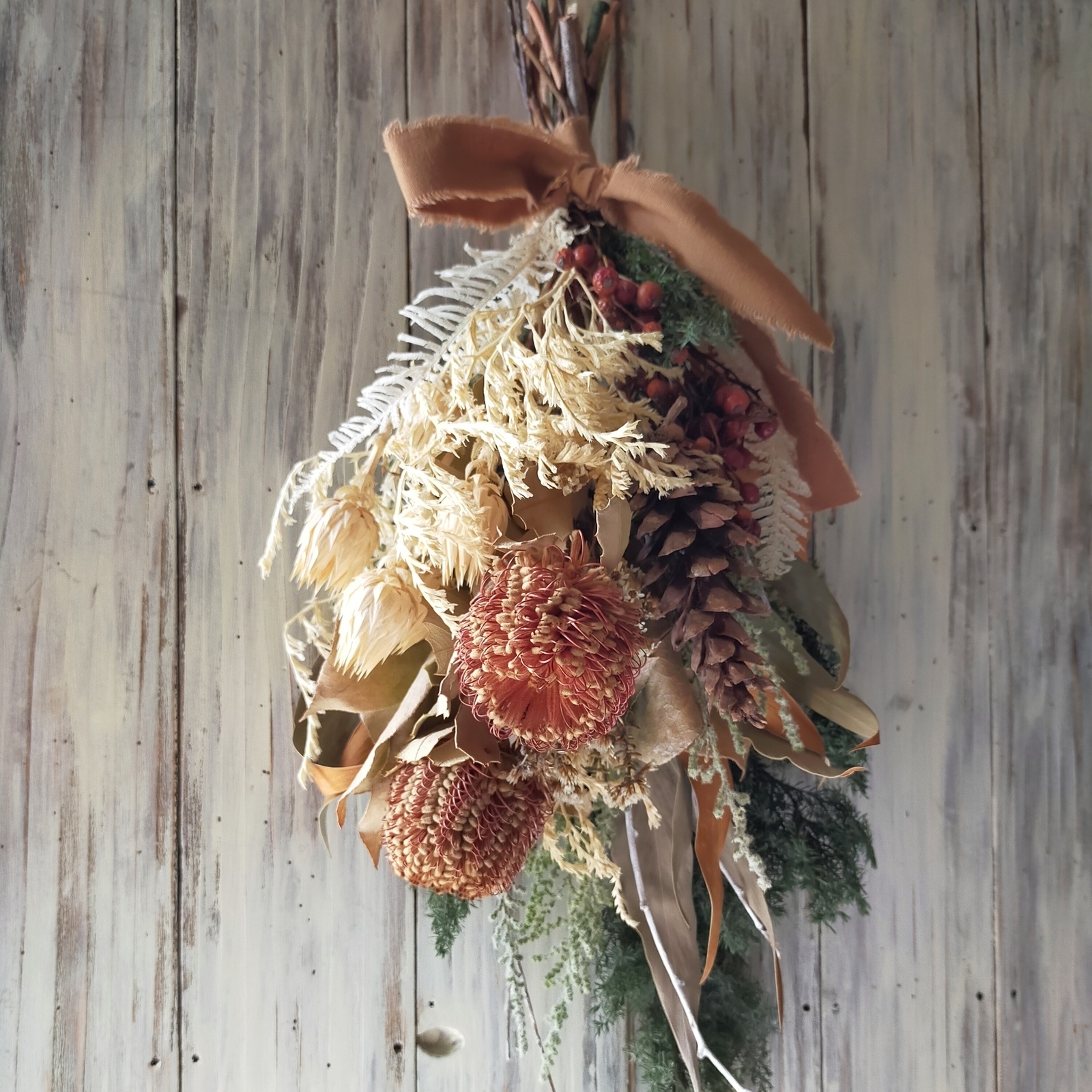 見本クリスマス横長スワッグ