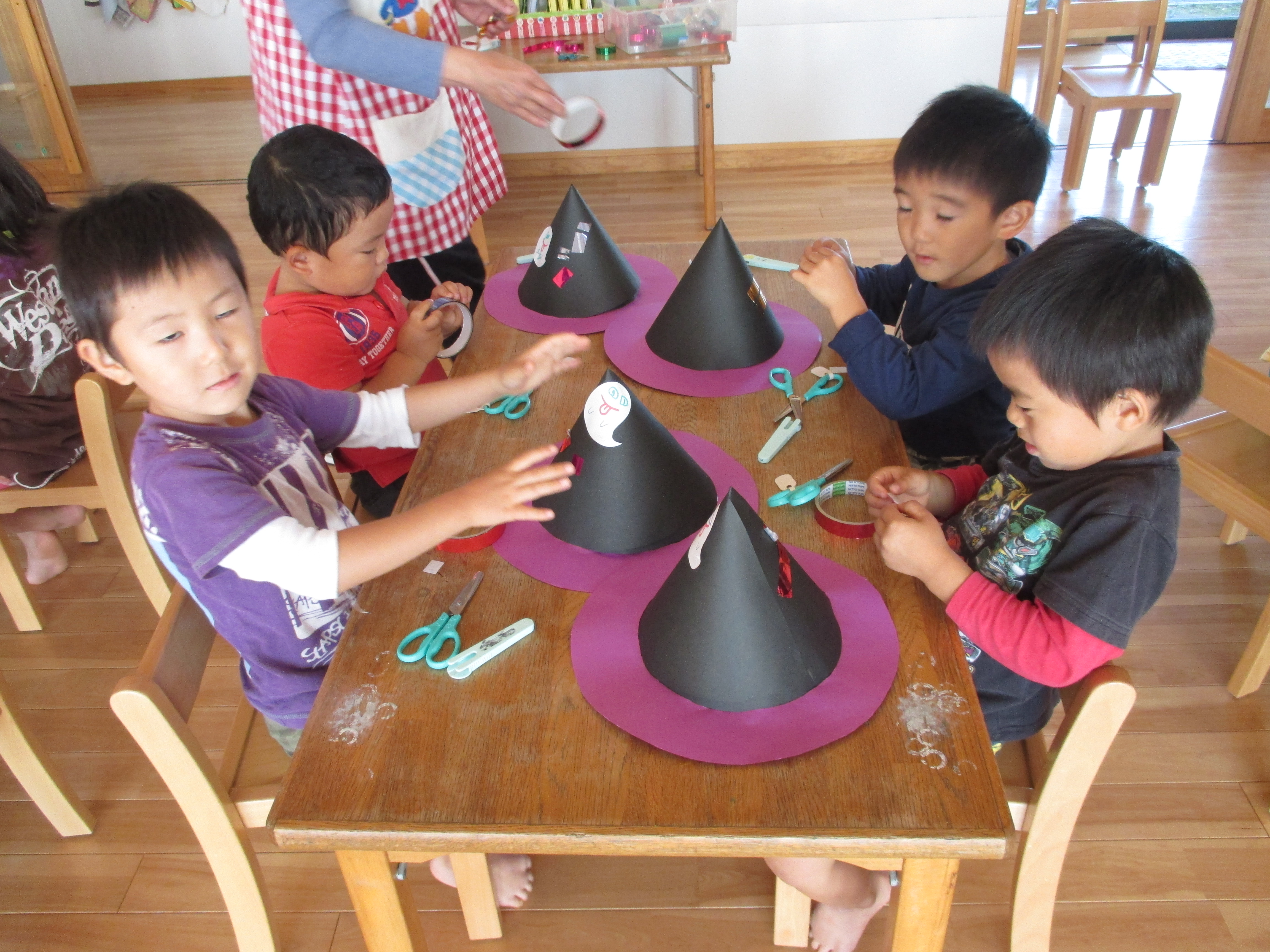 ハロウィン 帽子 かぼちゃ 被り物 キッズ ベビー 子ども用 パーティー 保育園の通販 by 手作りコスチュームのお店ラクマ