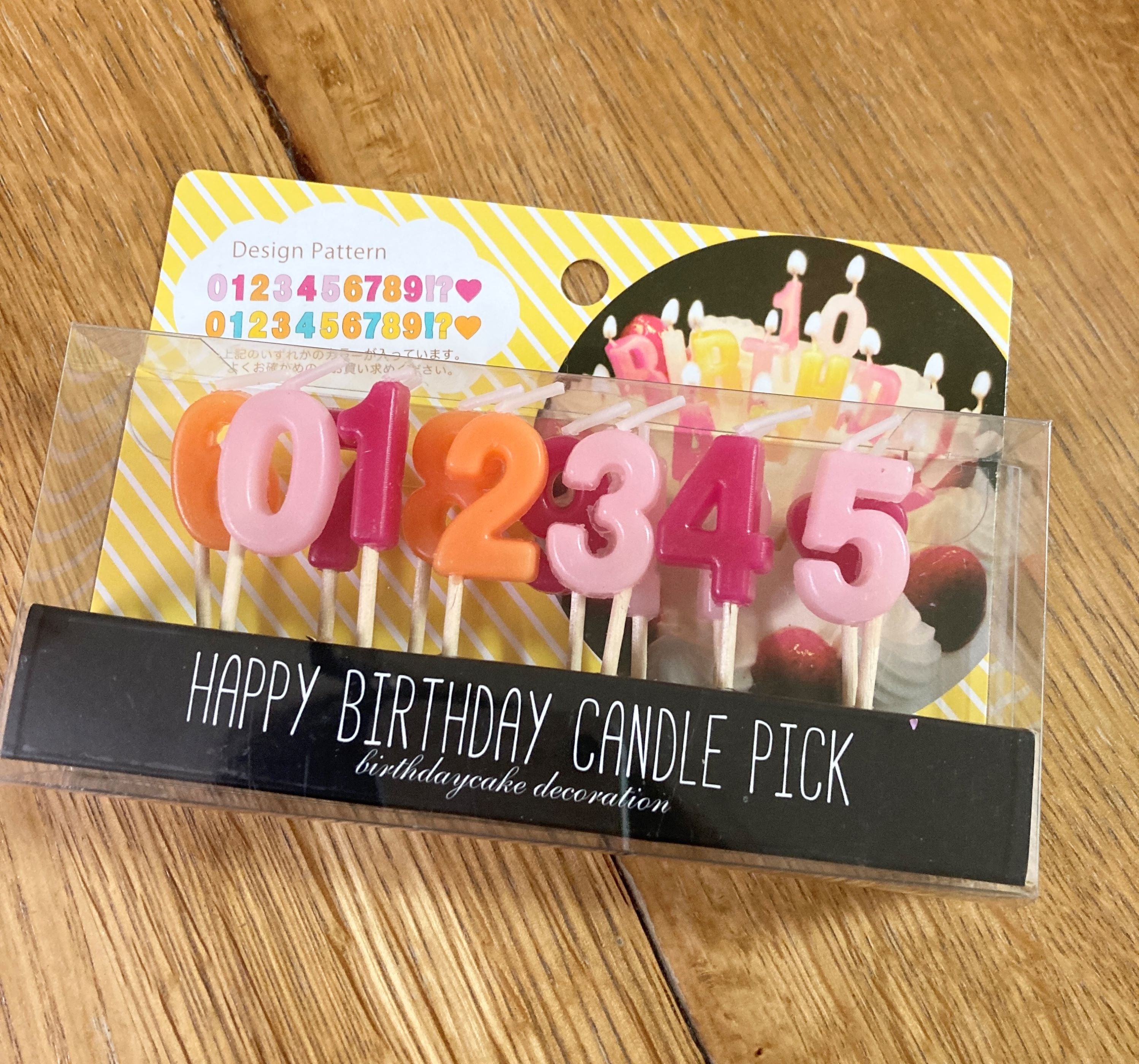 セリアで販売している「誕生日ケーキ用ろうそく」の種類一覧をご紹介