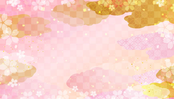 無料イラスト扇子と赤色のお正月背景パブリックドメインQ：著作権フリー画像素材集