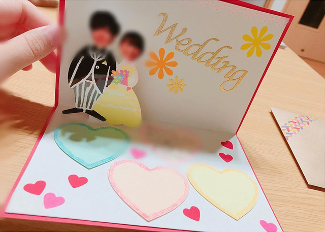 金婚式のお祝いカード好きなコト、好きなモノ♪