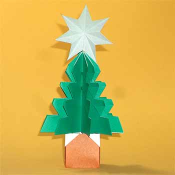 折り紙1枚でキラキラ豪華な星型クリスマスオーナメントの折り方・作り方 - DIY Paper Star Ornament for ChristmasDecorTutorial