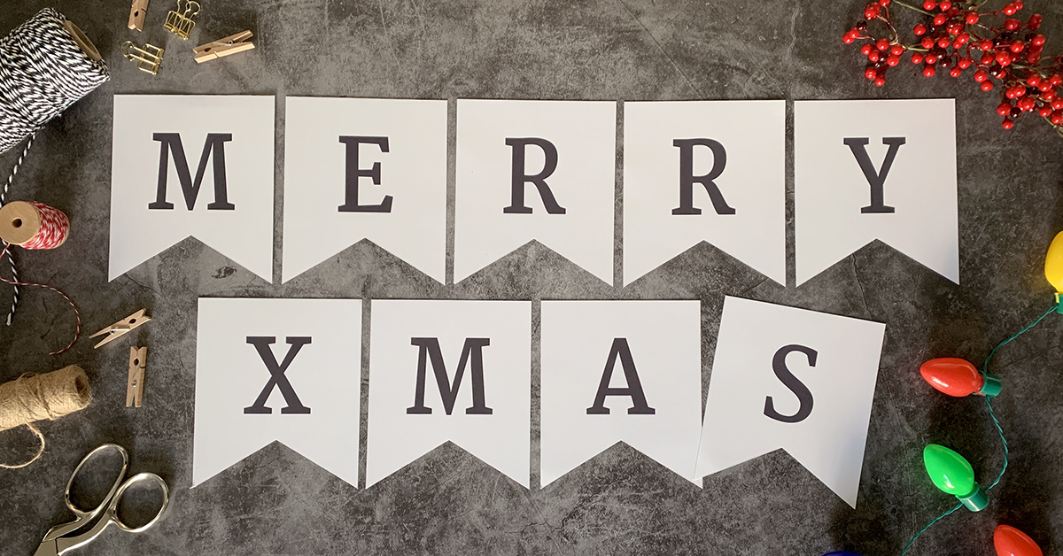 飾りつけ クリスマスガーランド 旗 の作り方 パーティーに！みみねこ日誌