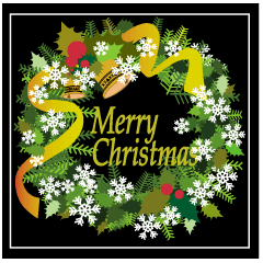 christmas-card-11クリスマスのフリー素材年賀状2026無料午年の年賀状テンプレートと馬のイラスト年賀状 でざいんばんく