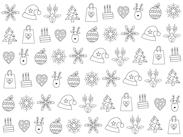 クリスマスツリーとオーナメント - 数字塗り絵キットクリスマス装飾用祝祭ホリデーアートDavincified