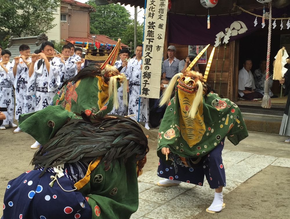 東中野の獅子舞 11月埼玉県春日部市のお祭りまつりとりっぷ