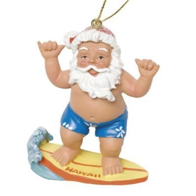 Amazon.co.jp: The Bridge Collection サーフィンサンタオーナメント - サーフボード上のビーチサンタクロース クリスマスツリーオーナメント サーファー用 : おもちゃ