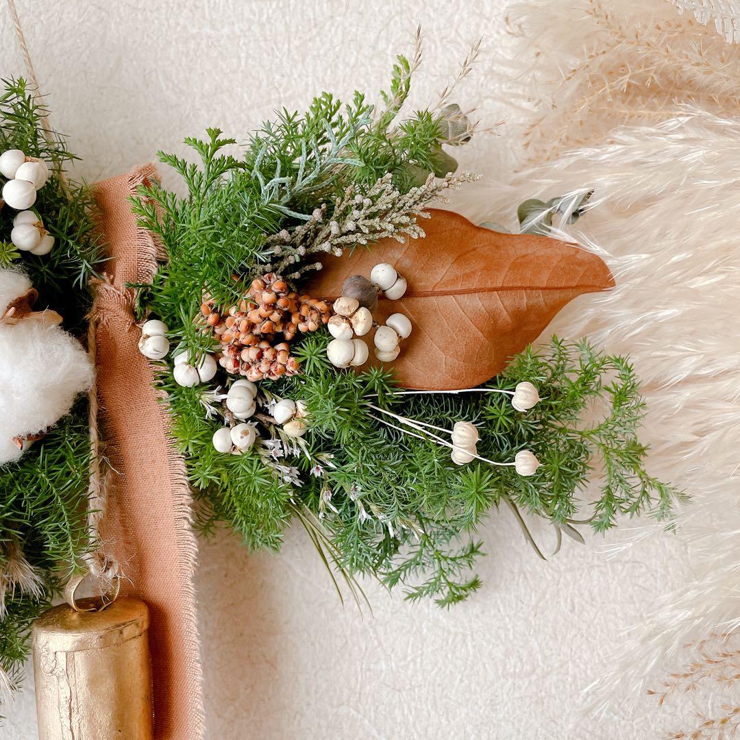 スワッグ 横長 ドライフラワー バースデーフォト