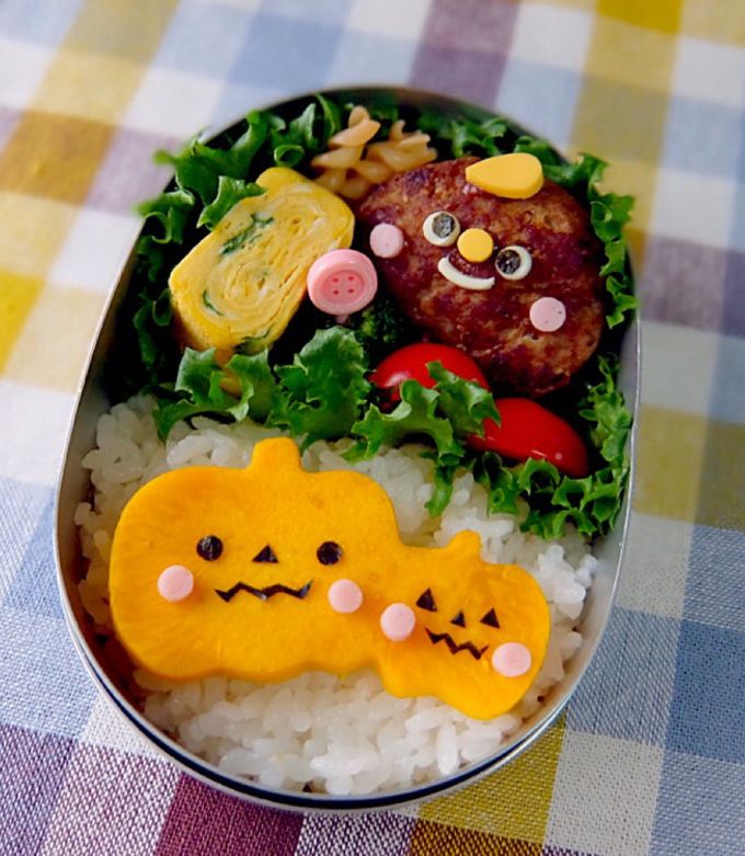 ハロウィンお弁当の作り方＆アイディア！キャラ弁アンパンマンとホラーマン