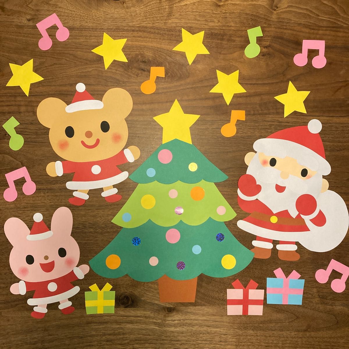 保育壁面飾り クリスマスツリ