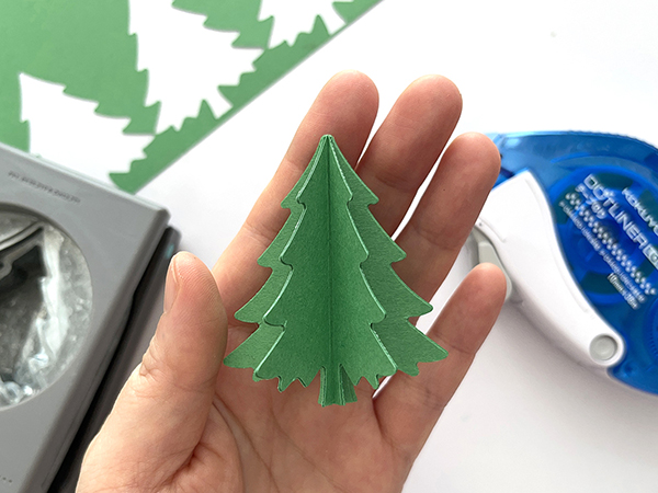 1点限り 1027-3 クラフトパンチ クリスマスツリー 20枚 アルバム 雪 - メルカリ