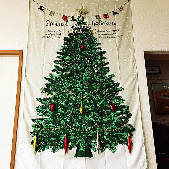 手作り 毛糸のクリスマスツリー 100均TikTok