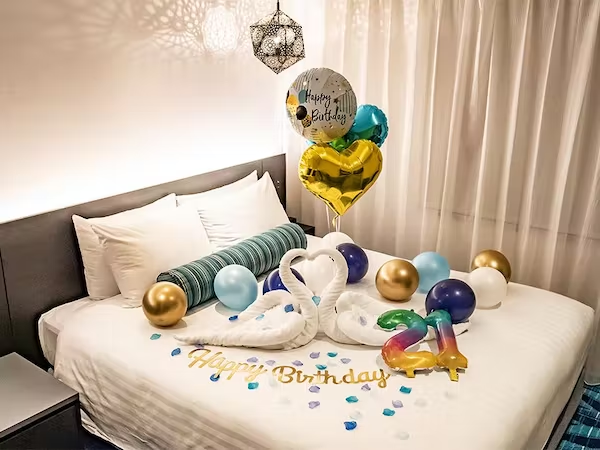 誕生日ベッド飾り付けTikTok