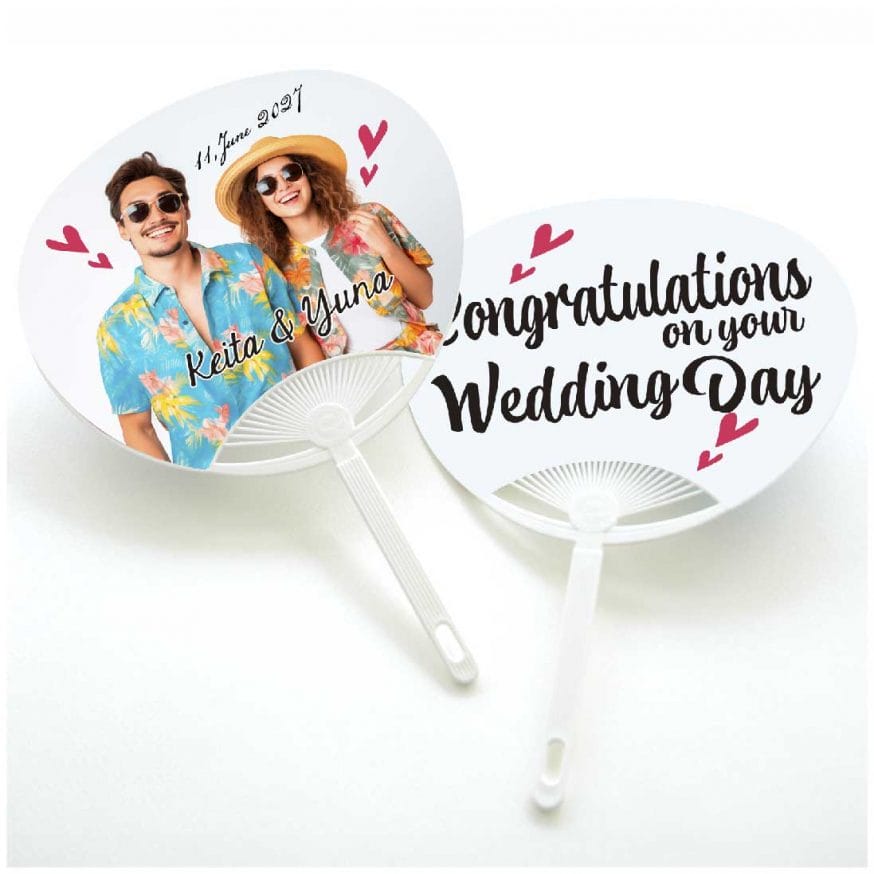 結婚式のうちわ作り方法とアイデア