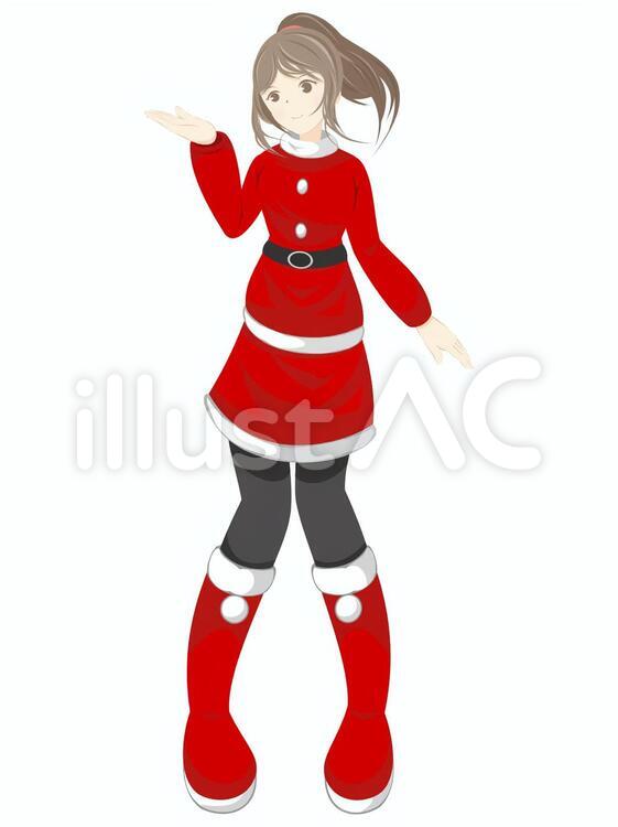 サンタ服 サンタワンピース型紙 作り方コスプレ衣装 無料型紙 でぃあこす