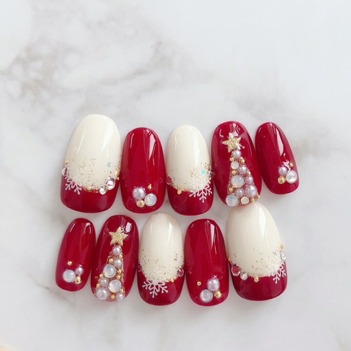 2025年秋トレンド クリスマスのネイルデザイン集人気順ホットペッパービューティ