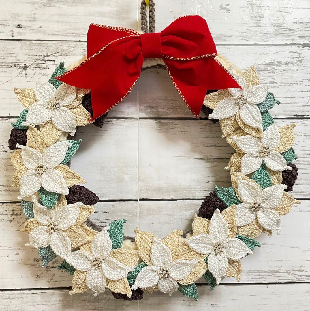 毛糸玉のクリスマスリース - HIBIIRO since2016minne byGMOペパボ 国内最大級のハンドメイド・手作り通販サイト