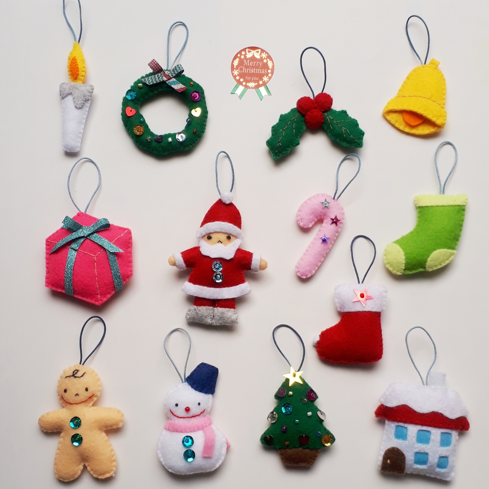 クリスマスオーナメント 手作り クリスマスプレゼント ベビー クリスマスツリーオーナメント 手作り装飾 クリスマスデコレーション ツリーオーナメントフェルトオーナメント - Etsy 日本