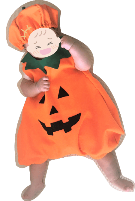 ベビー用ハロウィンかわいいかぼちゃのコスチュームのおすすめランキングキテミヨ-kitemiyo
