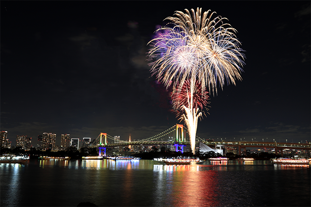 冬の大輪 お台場レインボー花火 土曜日のお台場：東京新聞デジタル