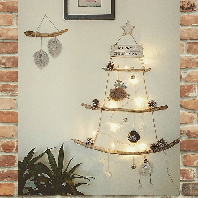 100均 クリスマス飾りのおしゃれなアレンジ・飾り方のインテリア実例RoomClip ルームクリップ