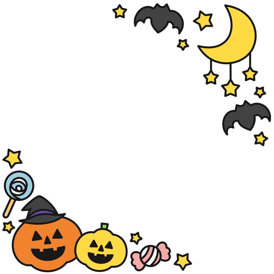 漫画ゴースト墓カボチャのハロウィーン フレームイラスト素材透過、PNGフリー画像ダウンロード - Pngtree